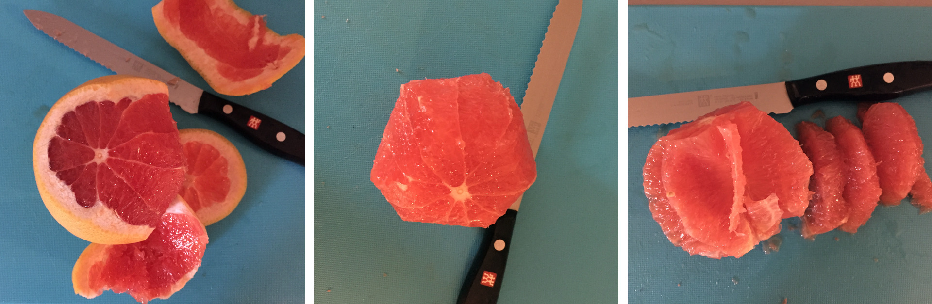 Filleting grapefruit