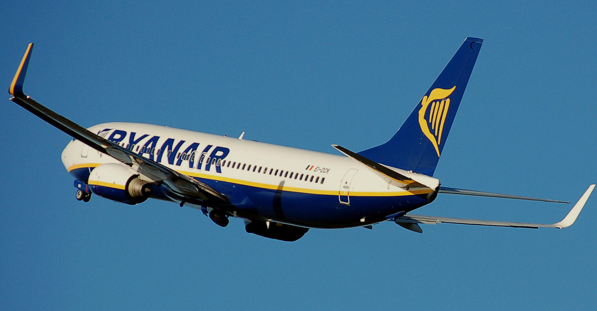 Ryanair after take-off